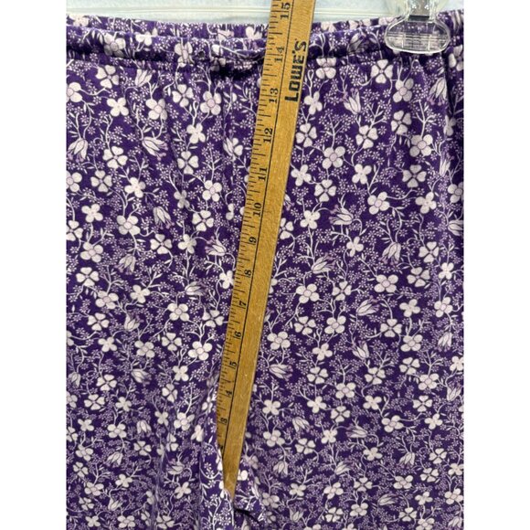 High Sierra Intimates Purple Floral Cotton Pajama Pants XXL - Picture 5 of 8